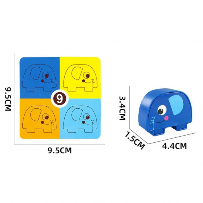 Joc distractiv de indemanare, Elefantii in echilibru, 28 x 26 x 5 cm [7]