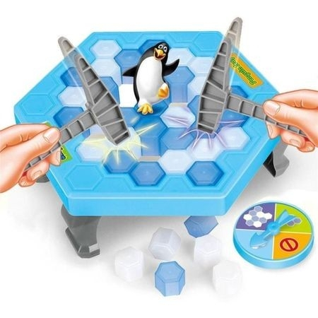 Joc interactiv de societate Salveaza Pinguinul din capcana de gheata, Albastru [9]