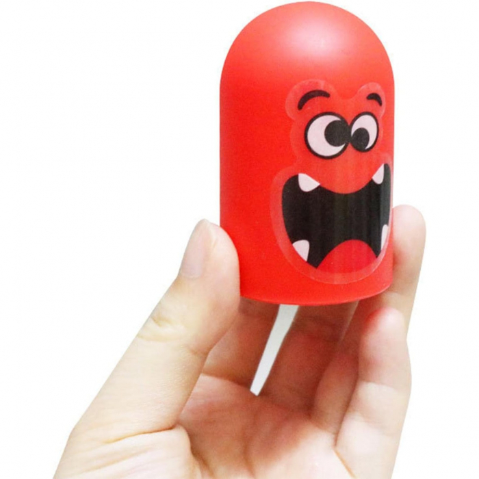 Joc Interactiv, Flippy, Tic Tac Toe Gobble, din Plastic, +3 Ani, 18 Piese, 21.5 x 4 x 10 cm, Albastru/Rosu [3]