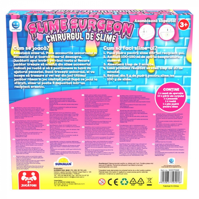 Joc interactiv, Smile Games, Chirurgul de Slime, Unicorn Slime Surgeon,  27 x 6 x 27 cm [4]