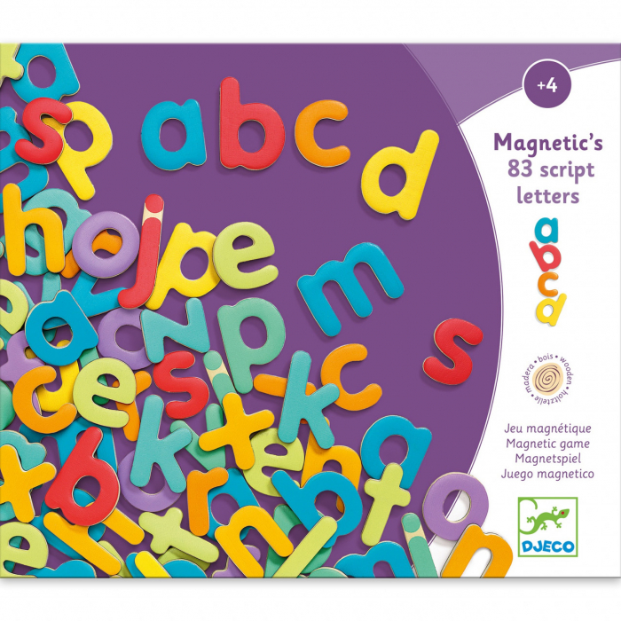 Joc magnetic 83 litere colorate, Djeco [1]