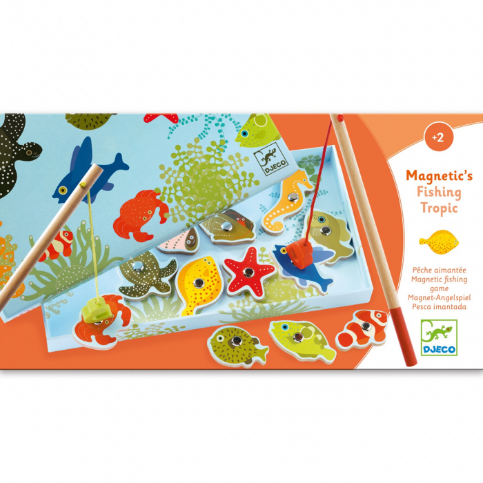 Joc magnetic de pescuit Fishing tropic, Djeco [4]