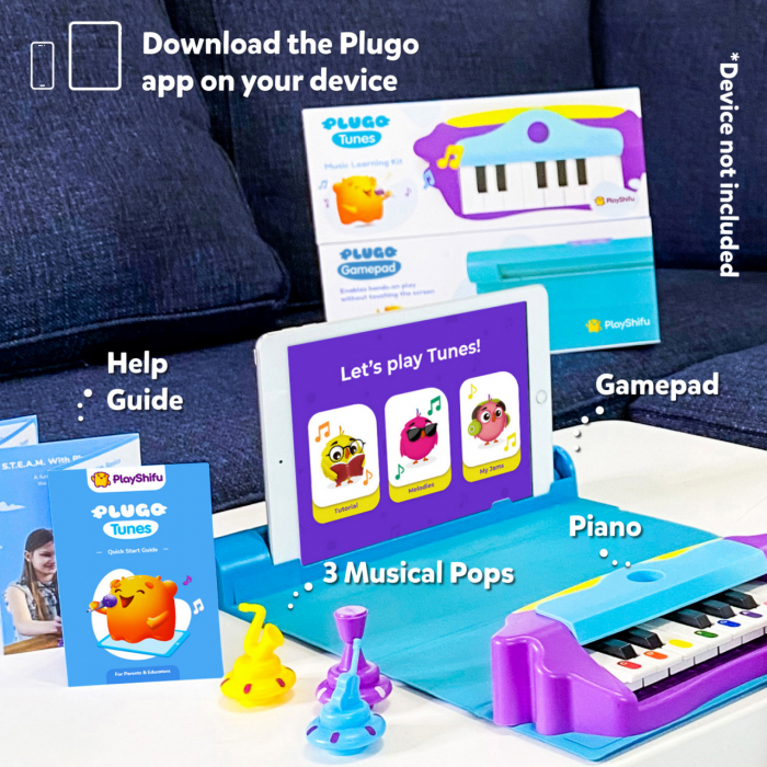 Joc STEM Plugo Tunes Note muzicale, PlayShifu [4]