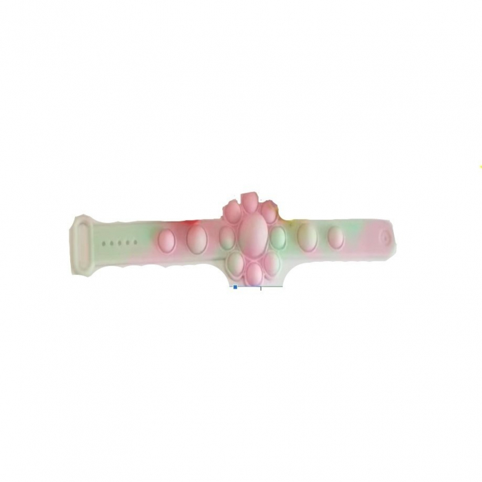 Jucarie antistres din silicon, Bratara caracatita reversibila, Multicolor/Verde [1]