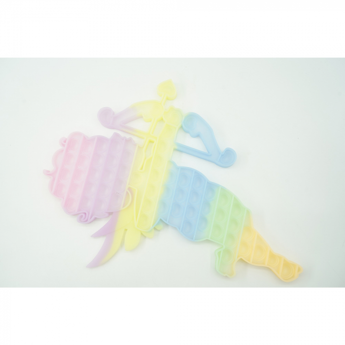 Jucarie antistres din silicon Flippy, Pop it Now and Flip It , 40x45 cm, Cupidon, Fosforescent, Multicolor [2]