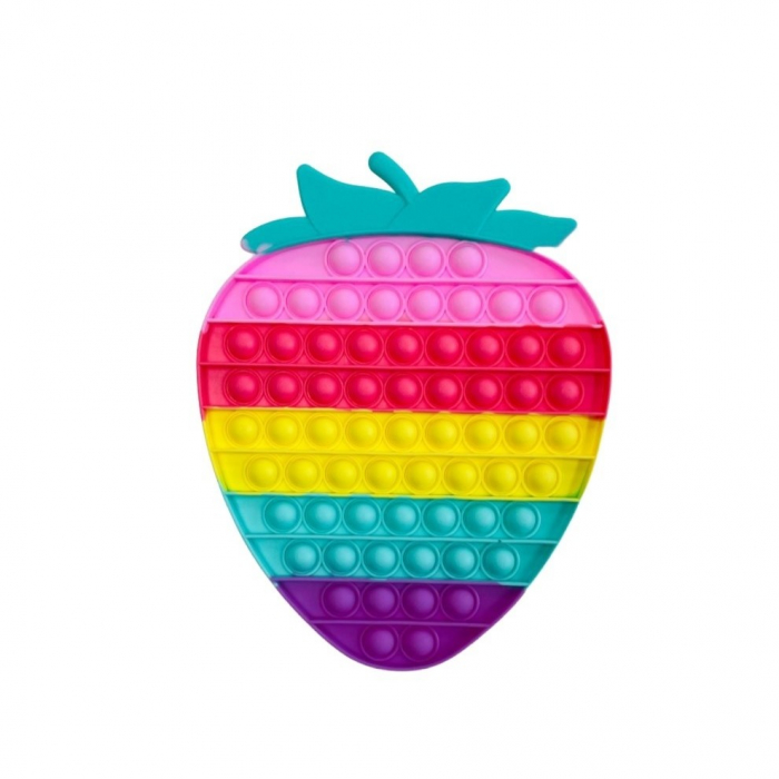Jucarie antistres din silicon Flippy, Pop it Now and Flip It , Capsuna mare , Multicolor [1]