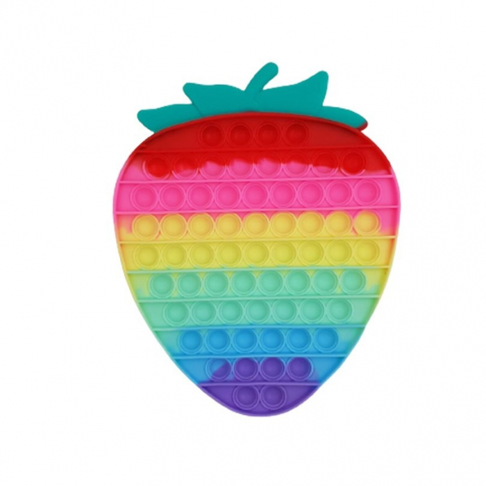 Jucarie antistres din silicon Flippy, Pop it Now and Flip It , Capsuna mare , Multicolor [2]
