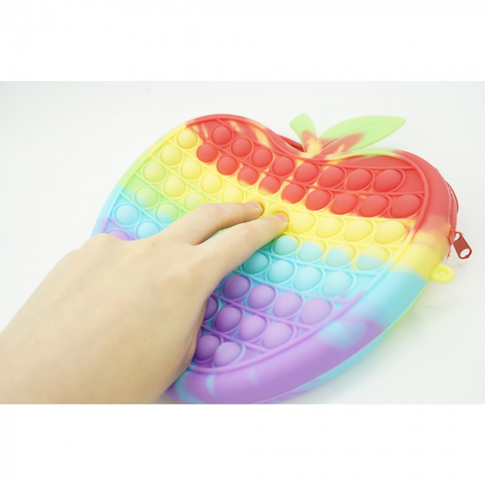 Jucarie antistres din silicon, Flippy, Pop It Now and Flip It, Geanta de umar, Mar, Multicolor [3]