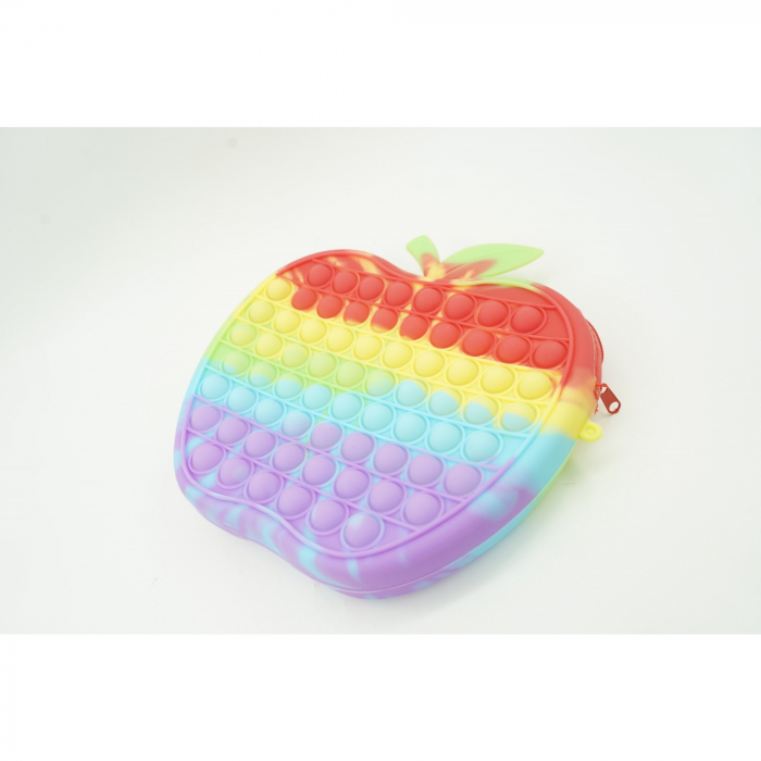Jucarie antistres din silicon, Flippy, Pop It Now and Flip It, Geanta de umar, Mar, Multicolor [2]