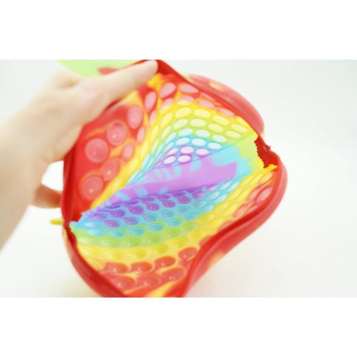 Jucarie antistres din silicon, Flippy, Pop It Now and Flip It, Geanta de umar, Mar, Multicolor [5]