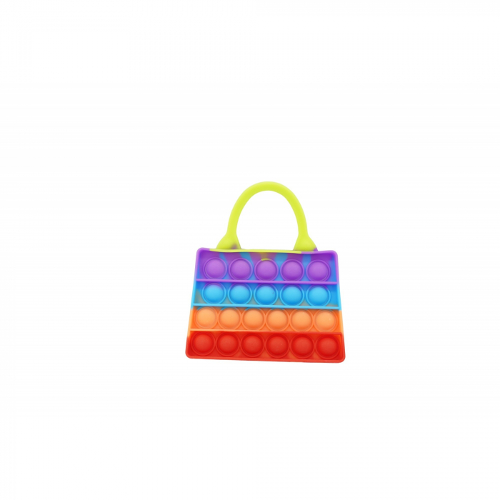 Jucarie Antistres din silicon Flippy, Pop It Now And Flip It, Geanta de umar, Multicolor [1]