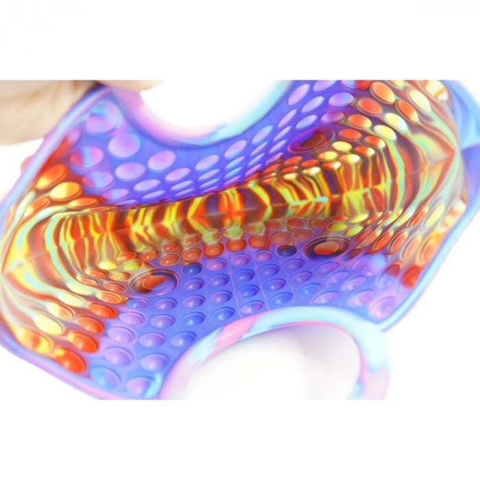 Jucarie Antistres din silicon Flippy, Pop It Now And Flip It, Geanta mare, 28 cm, Multicolor, Model 3 [3]