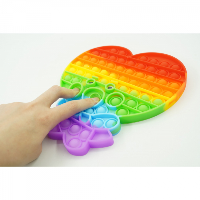 Jucarie antistres din silicon, Flippy, Pop It Now and Flip It, Maimuta mare, Multicolor [8]
