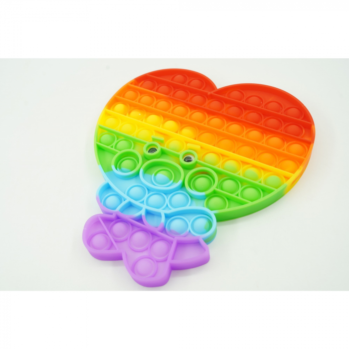 Jucarie antistres din silicon, Flippy, Pop It Now and Flip It, Maimuta mare, Multicolor [5]