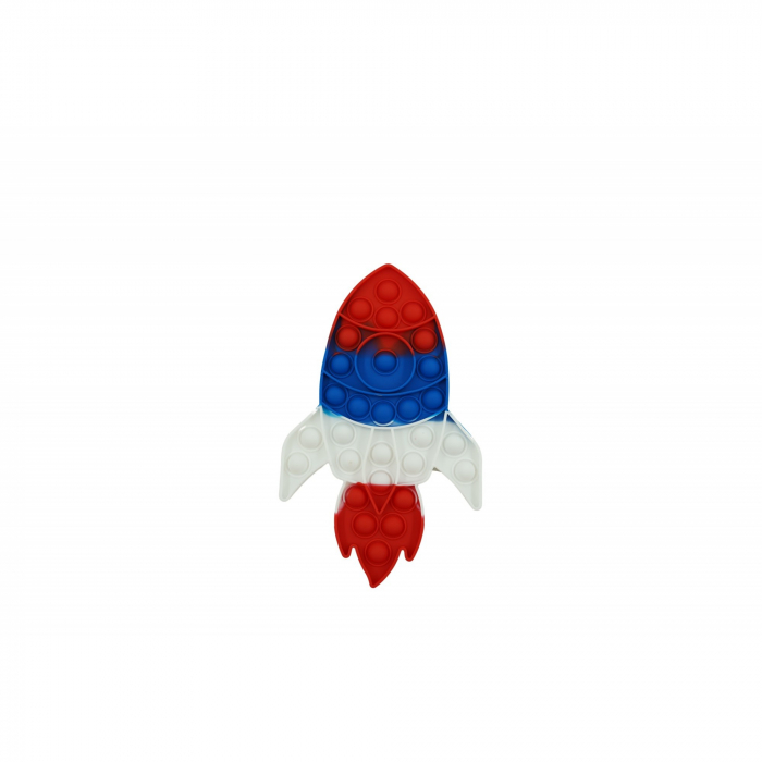 Jucarie antistres din silicon Flippy, Pop it Now and Flip It ,Racheta ,Multicolor [1]