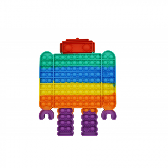 Jucarie antistres din silicon Flippy, Pop it Now and Flip It ,Robot ,Multicolor ,Model 3 [1]
