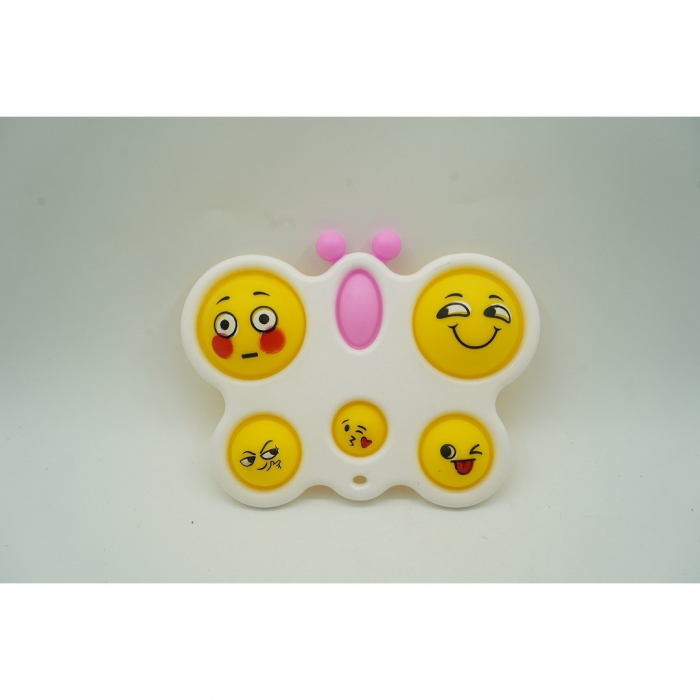 Jucarie Antistres Flippy - Fidget Toy, Simple Dimple, Fluture, Alb [5]