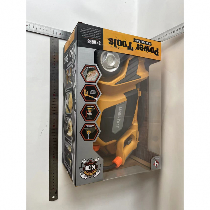 Jucarie Aparat de Spalat cu Presiune, Flippy, Spalator Auto, Interactiv, Material Plastic, Accesorii Incluse, 38x26x17.5 cm, Portocaliu [2]