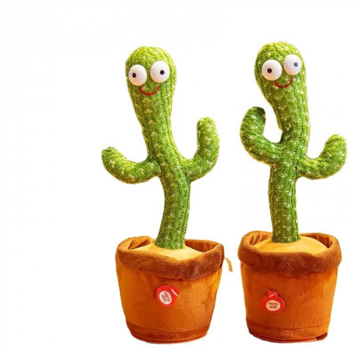 Jucarie Cactus Dansator Flippy, Canta, Danseaza, Imita, Distractiv, Verde, 37cm [5]