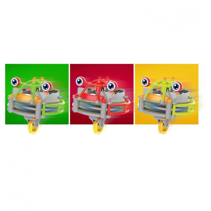 Jucarie circuit pentru copii, Flippy, Broscuta pe monociclu, Galben [1]