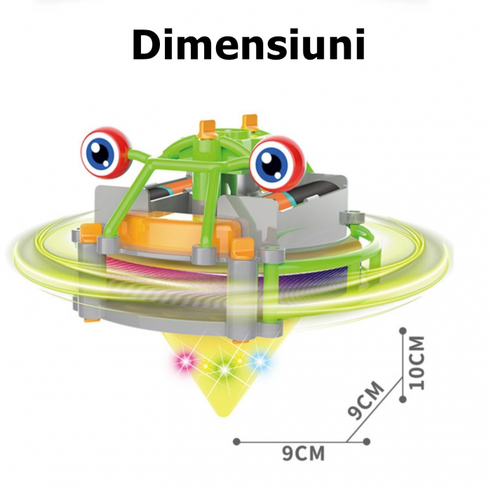 * LICHIDARE STOC * Jucarie circuit pentru copii, Flippy, Broscuta pe monociclu, Verde - [6]