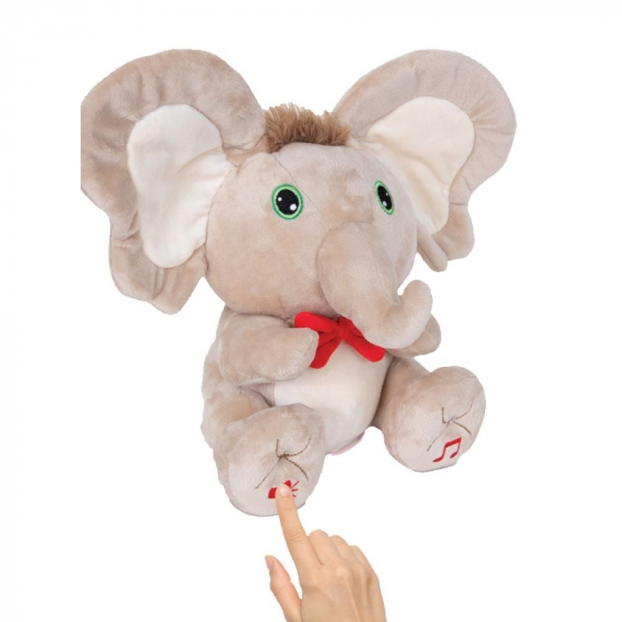 Jucarie de plus interactiva Puffy Friends, Tino Boo Elefantel, Bej [6]