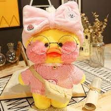 Jucarie de plus Ratusca Lalafanfan Flippy, Haine si Accesorii Random, Galben [5]