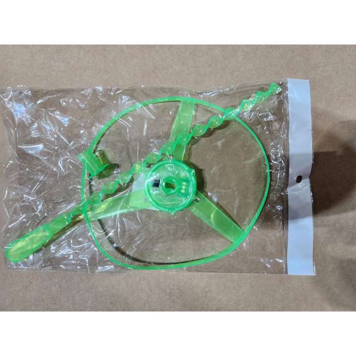 Jucarie Disc Zburator, Flippy, cu Lumini, Manual, din ABS, +14 Ani, Verde [2]