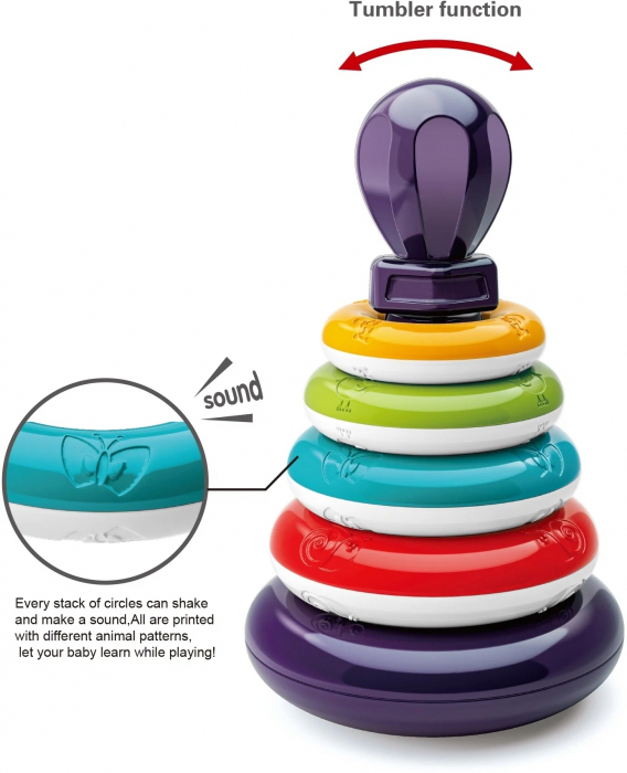 Jucarie educativa Hopa Mitica, pentru dezvoltarea atentiei si abilitatilor cognitive, 23 x 20 x 6 cm [3]