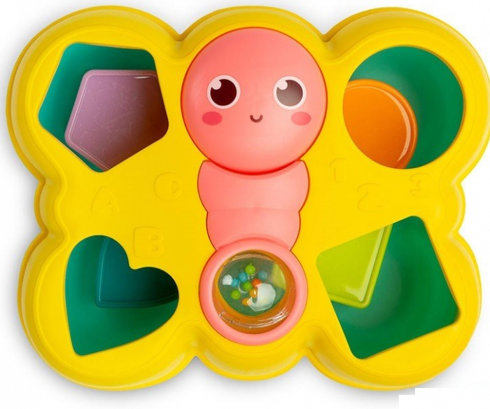 Jucarie educativa pentru bebelusi puzzle cu piese si forme colorate, Fluture [1]