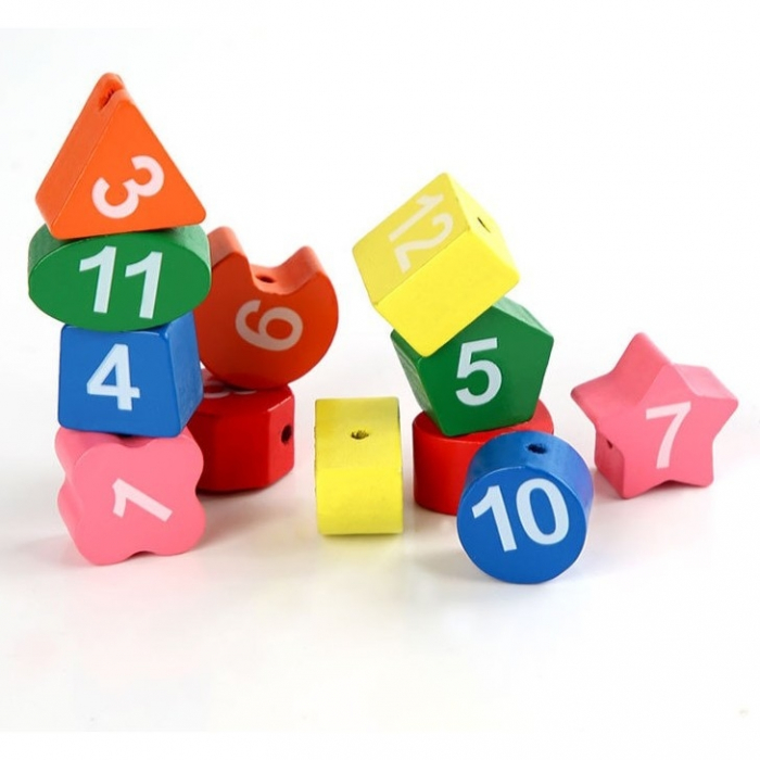 Jucarie Educativa , Tip Montessori, Model Ceas Pinguin, din Lemn, + 36 Luni, 12 Piese, 17.2 cm, Multicolor [7]