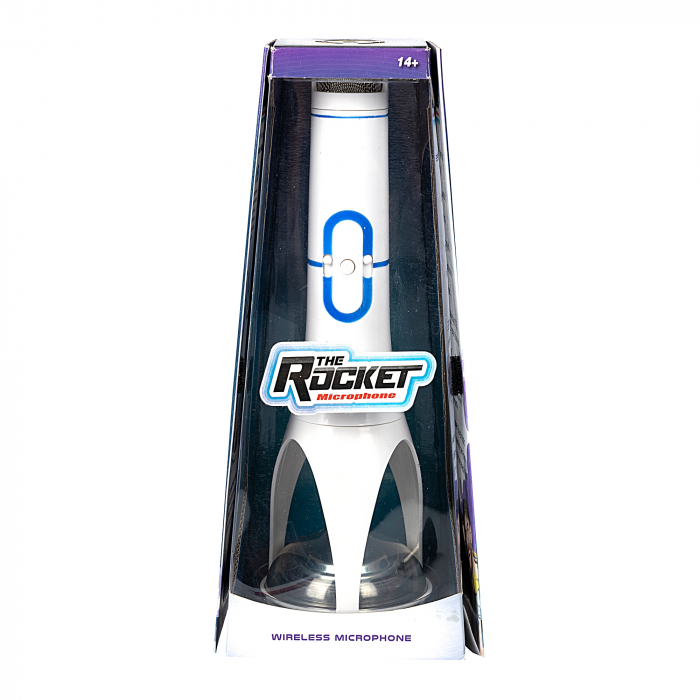 Jucarie gadget Microfon Wi-fi cu amplificator si boxa Alb, Singing Rocket Machine [2]