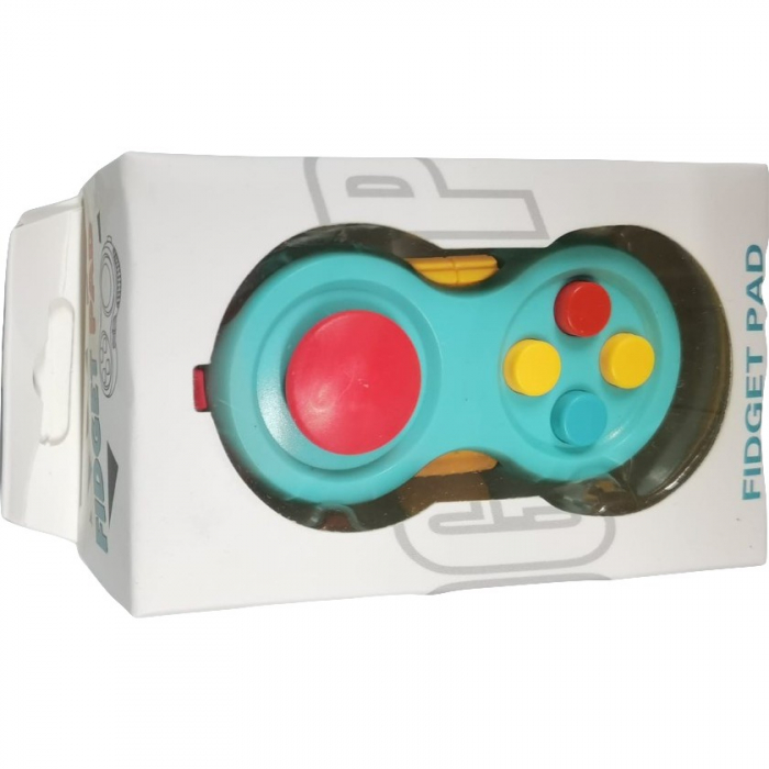 Jucarie Interactiva, Flippy, Model Fidget Pad, Antistres, +3 Ani, Functii Multiple, 5.5 x 3.5 x 11 cm, Albastru [1]