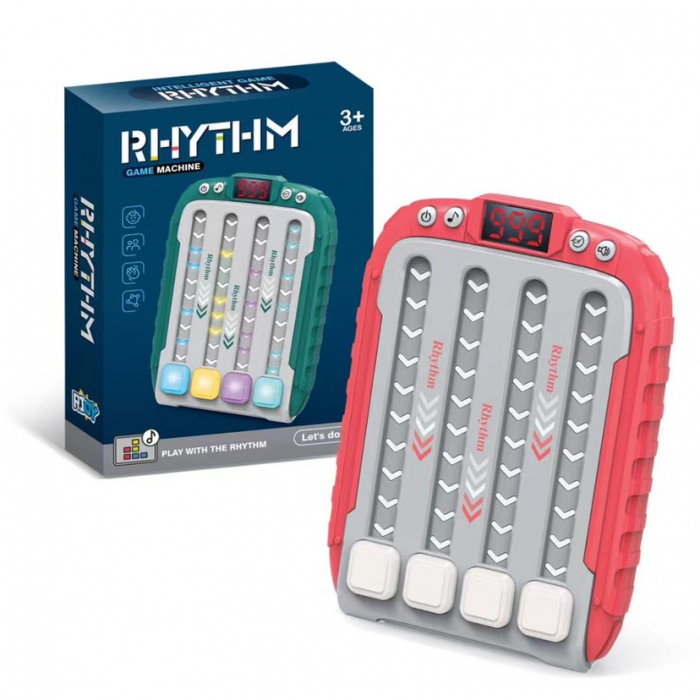 Jucarie Interactiva, Flippy, Joc Rhythm, +3 Ani, din ABS, 6 Niveluri, 15 x 3 x 11 cm, Functie Muzicala, Rosu [4]