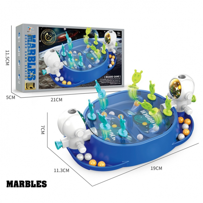 Jucarie Interactiva, Flippy, Model Astronauti, Joc de Masa, +5 Ani, Portabil, 2 Jucatori, 19 x 7 x 11.3 cm, Albastru [5]