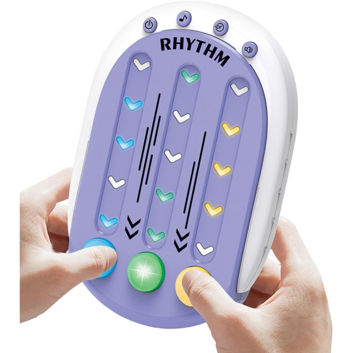 Jucarie Interactiva, Flippy, Tip Jocuri Ritmice, +3 Ani, din ABS, 8 Niveluri de Joc, 9.5 x 2.5 x 13.6 cm, Mov [3]