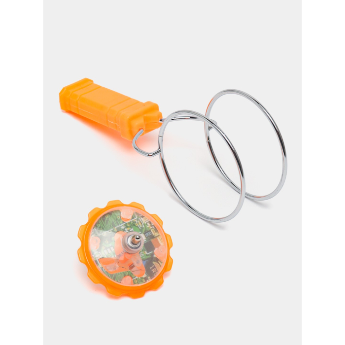 Jucarie Interactiva, Flippy, Titirez Magnetic, cu Led, 19.8 x 5 cm, Portocaliu [4]