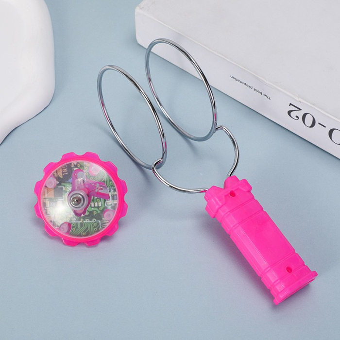 Jucarie Interactiva, Flippy, Titirez Magnetic, cu Led, 19.8 x 5 cm, Roz [5]