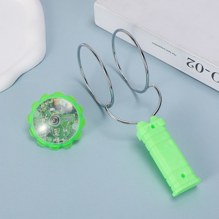 Jucarie Interactiva, Flippy, Titirez Magnetic, cu Led, 19.8 x 5 cm, Verde [2]