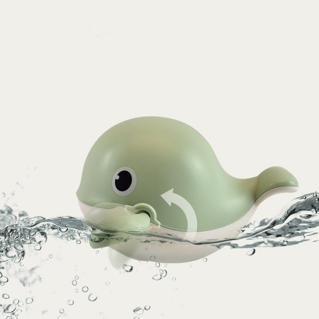 Jucarie pentru baie pentru copii, Flippy, balena verde [4]