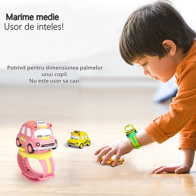 Jucarie pentru copii, Flippy, Masina-ceas, Galben [5]