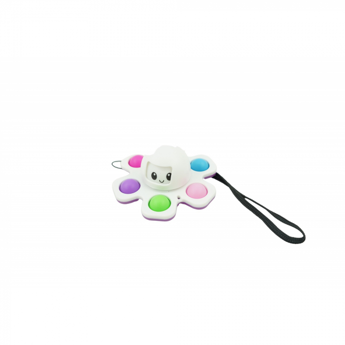 Jucarie Pop It, Flippy, Fidget Toy, antistres, senzoriala,Alb [1]