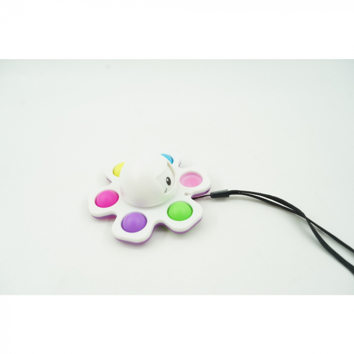 Jucarie Pop It, Flippy, Fidget Toy, antistres, senzoriala,Alb [5]