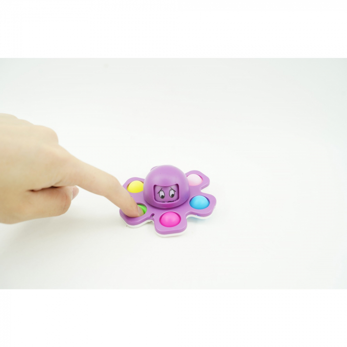 Jucarie Pop It, Flippy, Fidget Toy, antistres, senzoriala, Mov [3]