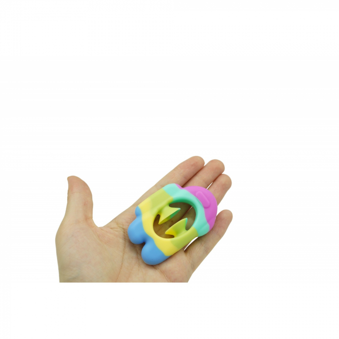 Jucarie senzoriala antistres cu ventuza de decompresie, Antrenare antebrat, Fidget Toy, Model Among Us, Macarons [3]