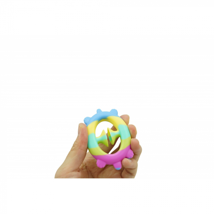 Jucarie senzoriala antistres cu ventuza de decompresie, Antrenare antebrat, Fidget Toy, Model Cartita, Macarons [4]