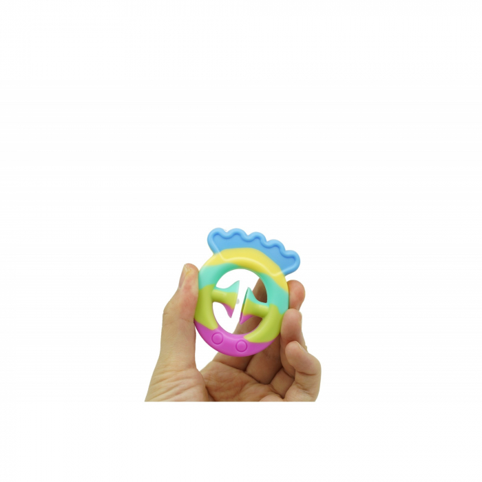 Jucarie senzoriala antistres cu ventuza de decompresie, Antrenare antebrat, Fidget Toy, Model Pestisor, Macarons [3]