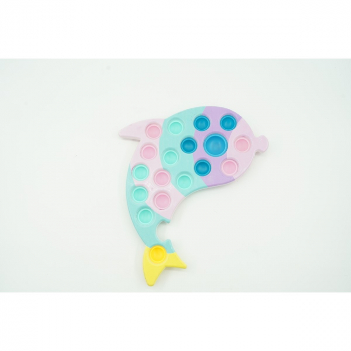 Jucarie senzoriala antistres, Simple Dimple, Delfin, Macarons,Flippy [2]