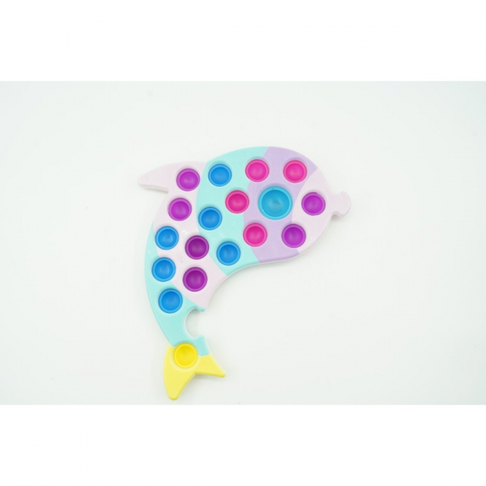 Jucarie senzoriala antistres, Simple Dimple, Delfin, Multicolor [3]