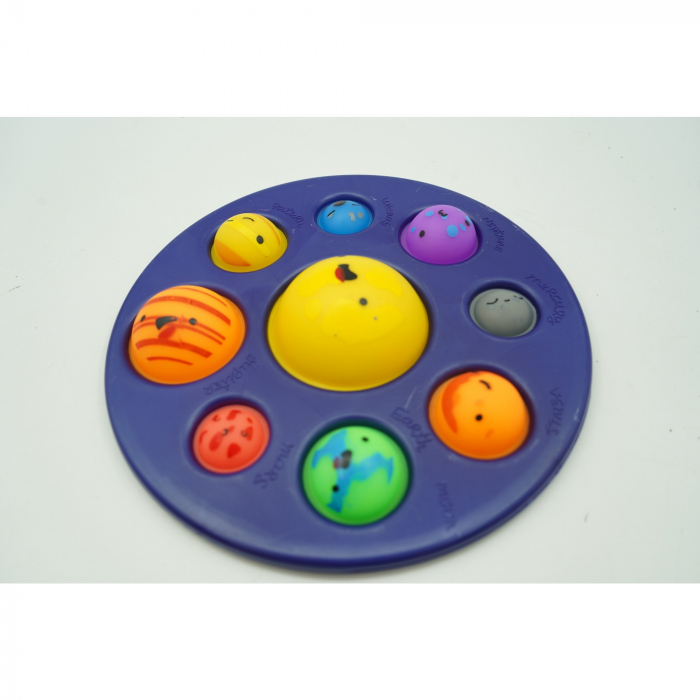 Jucarie senzoriala Dimple fidget toy, Planetariu, Albastru, 18x18 cm [3]